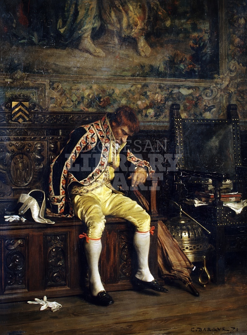 A Footman Sleeping