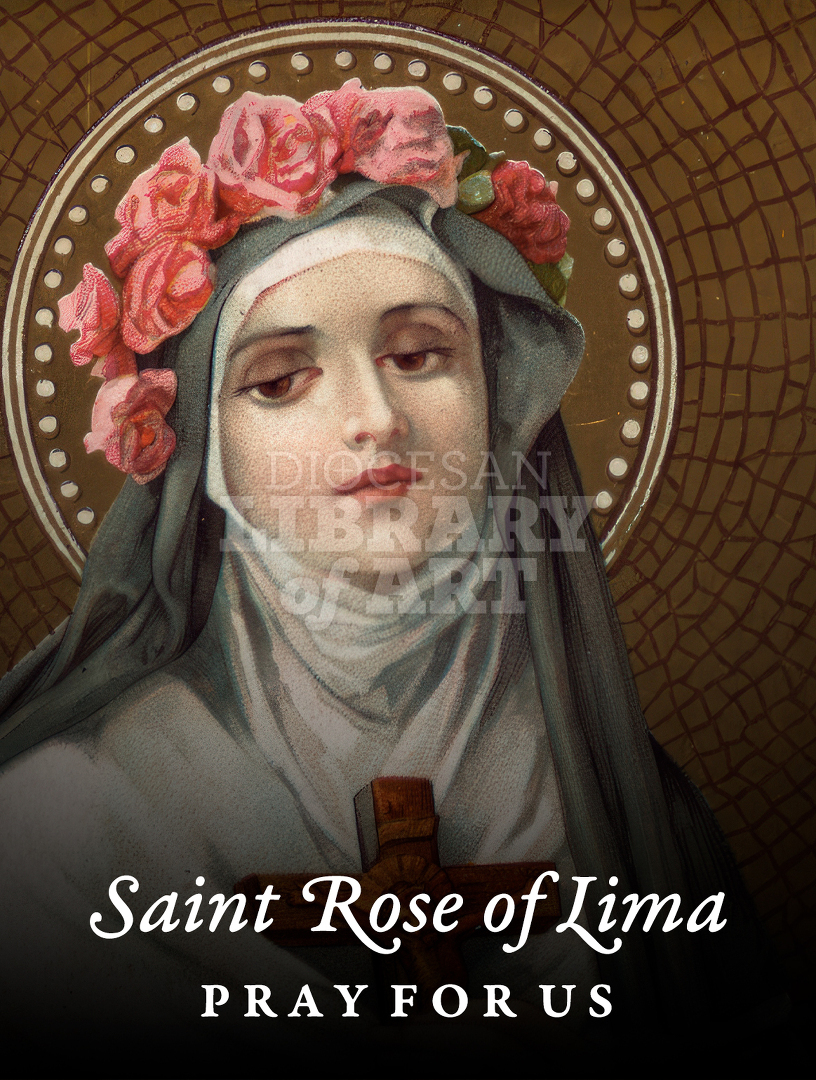 St. Rose of Lima. Pray For Us : Full Page