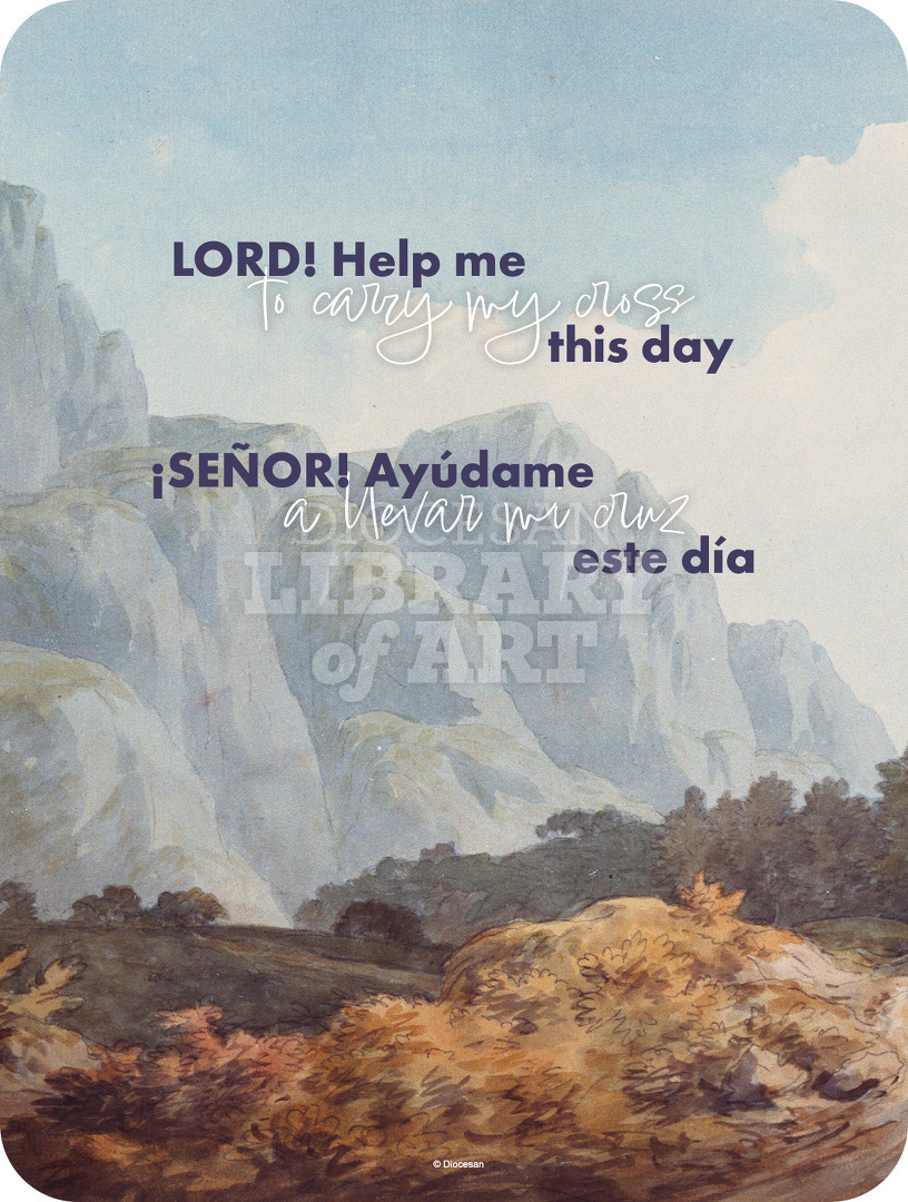 Lord! Help me to Carry my Cross. Bilingual, Contemporary : Full Page