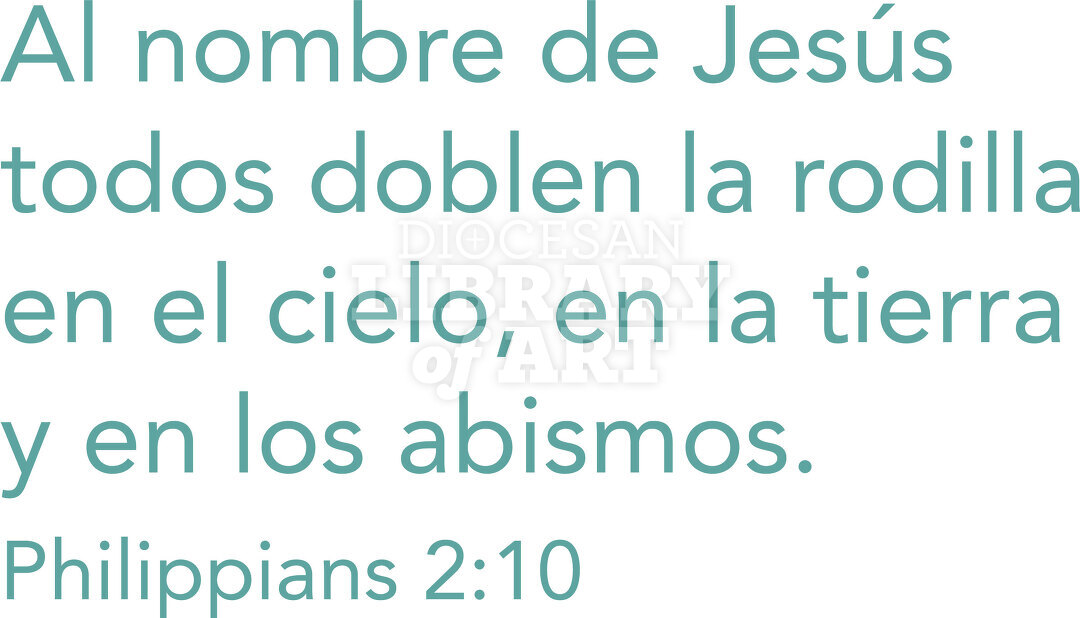 Al nombre de Jesús todos doblen la rodilla en el cielo