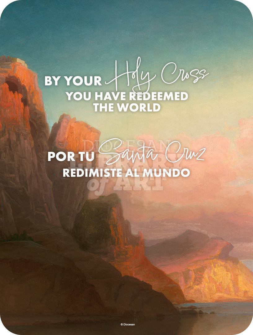 By your Holy Cross. Bilingual, Contemporary : Full Page