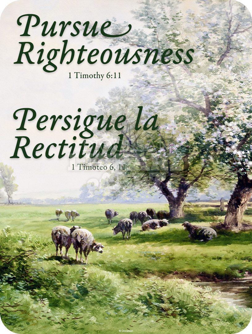 Pursue Righteousness Bilingual : Full Page