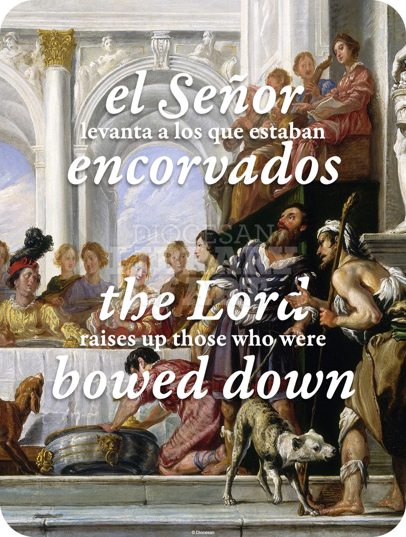 The Lord Raises Up Those Who Were Bowed Down Bilingual : Full Page