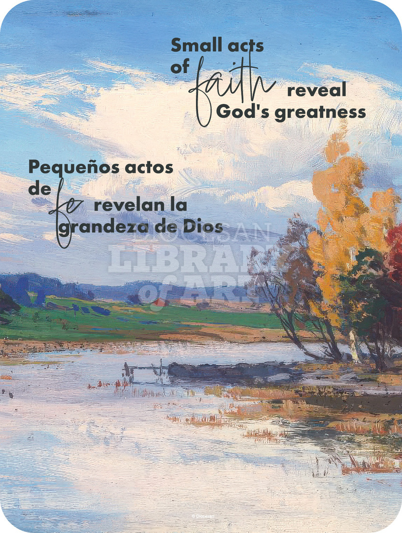 Small Acts of Faith. Bilingual, Contemporary : Full Page