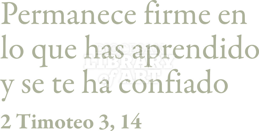 Permanece firme en lo que has aprendido y se te ha confiado