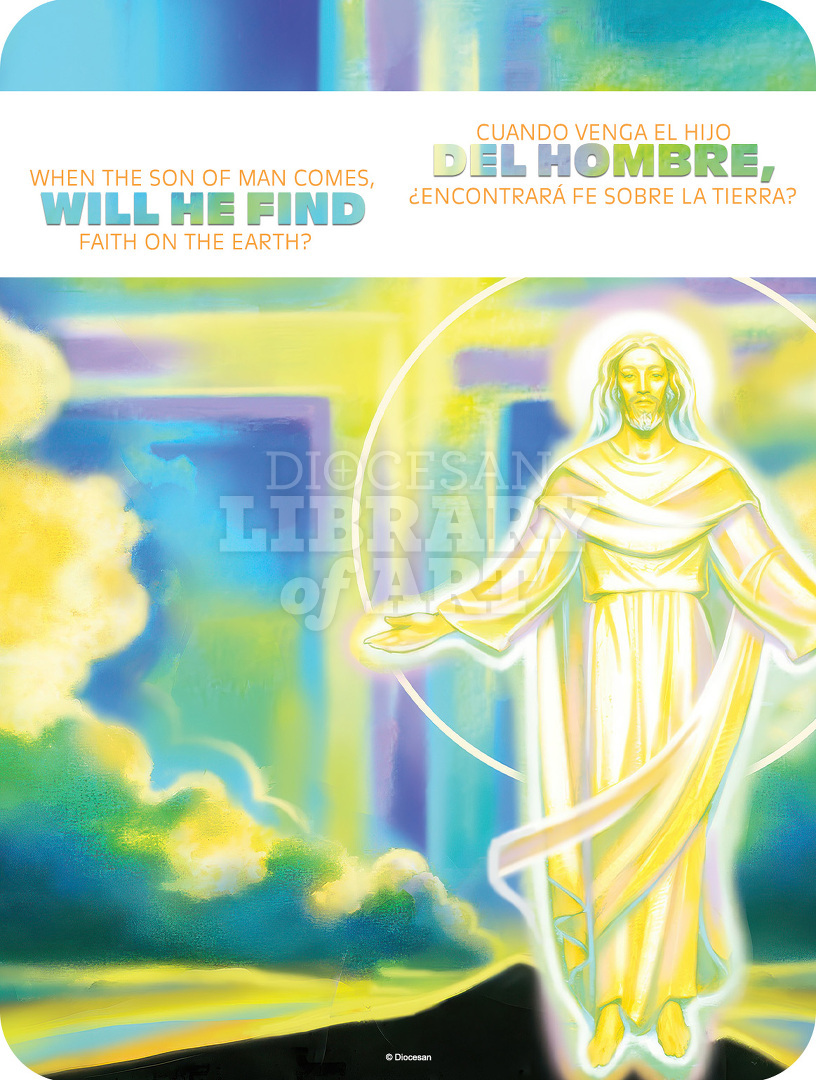 When the Son of Man Comes. Bilingual, Vibrant : Full Page