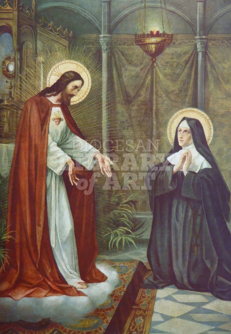 Christ and Margaret Maria Alacoque
