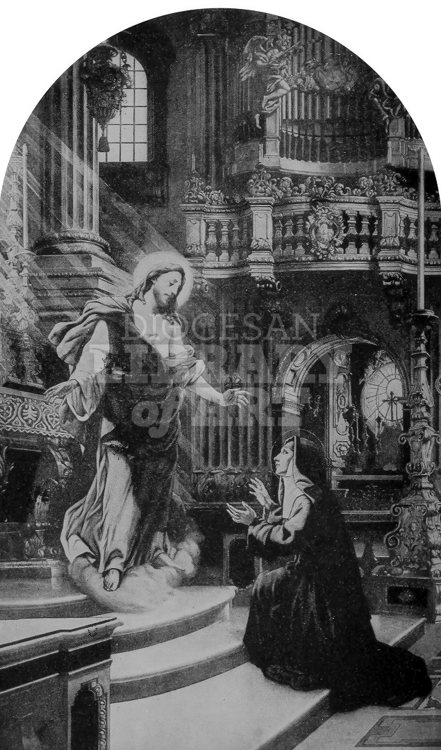 The Aparition of the Sacred Heart of Jesus to St. Margaret Mary Alacoque