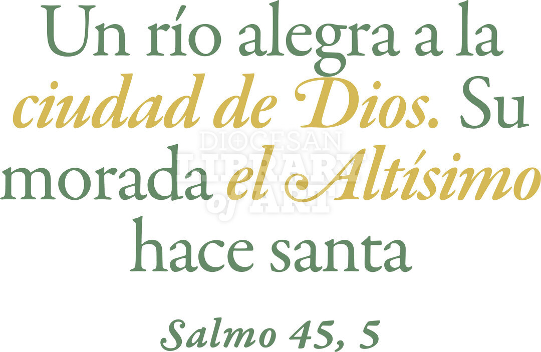 Un río alegra a la ciudad de Dios...