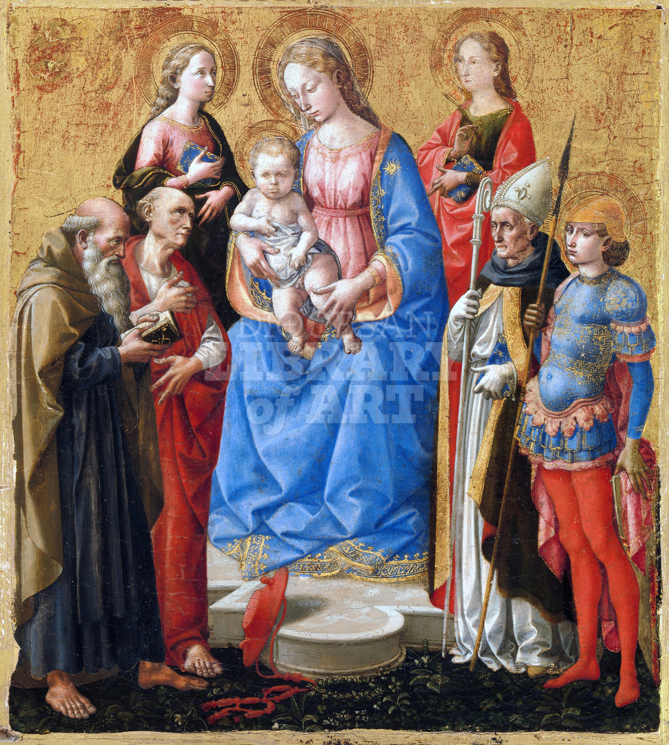 Madonna and Child with Six Saints