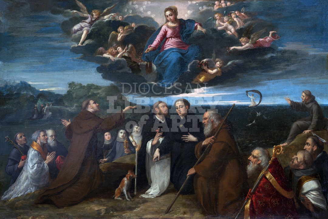 The Virgin Adored by Saints