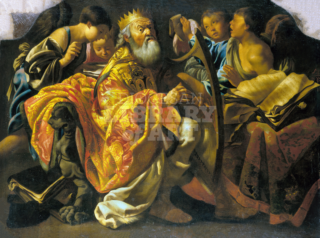 King David Playing the Harp