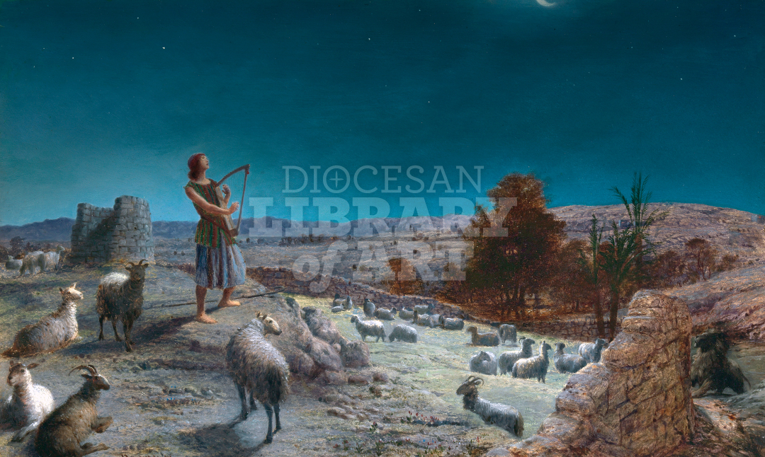 David, the Future King of Israel, While a Shepherd at Bethlehem