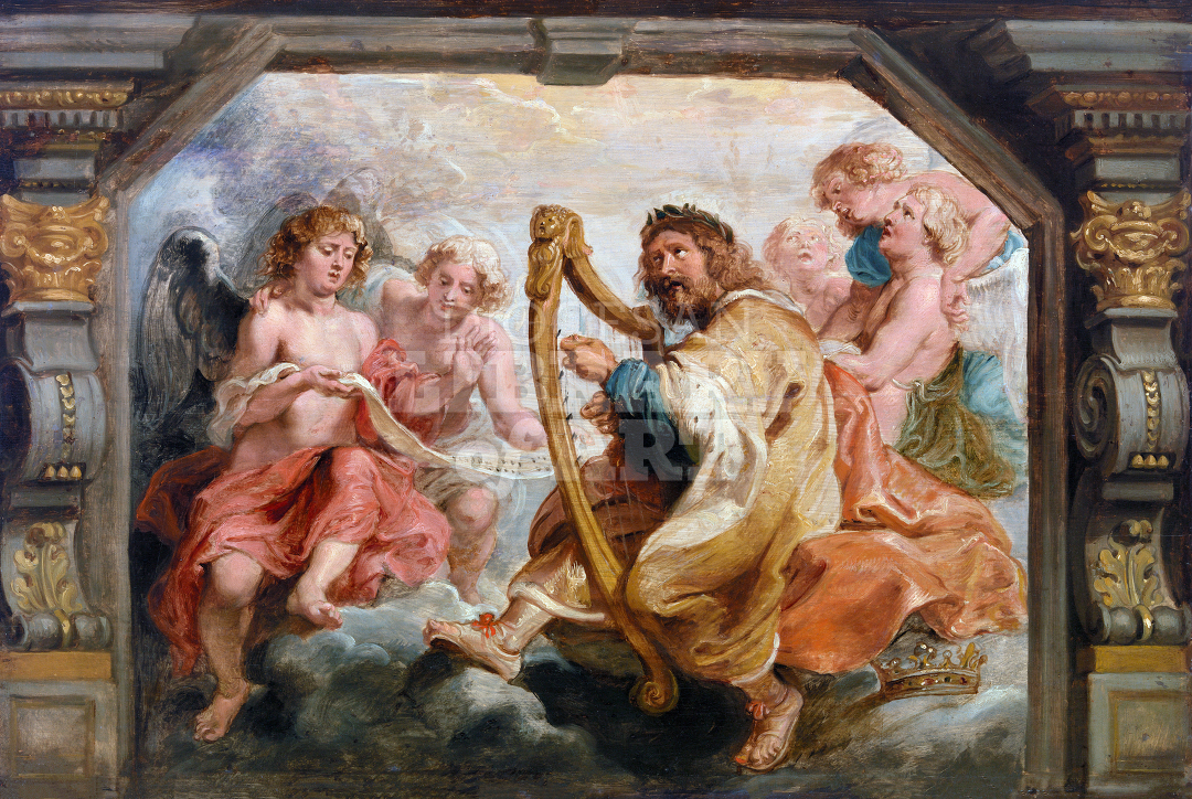 King David Playing the Harp