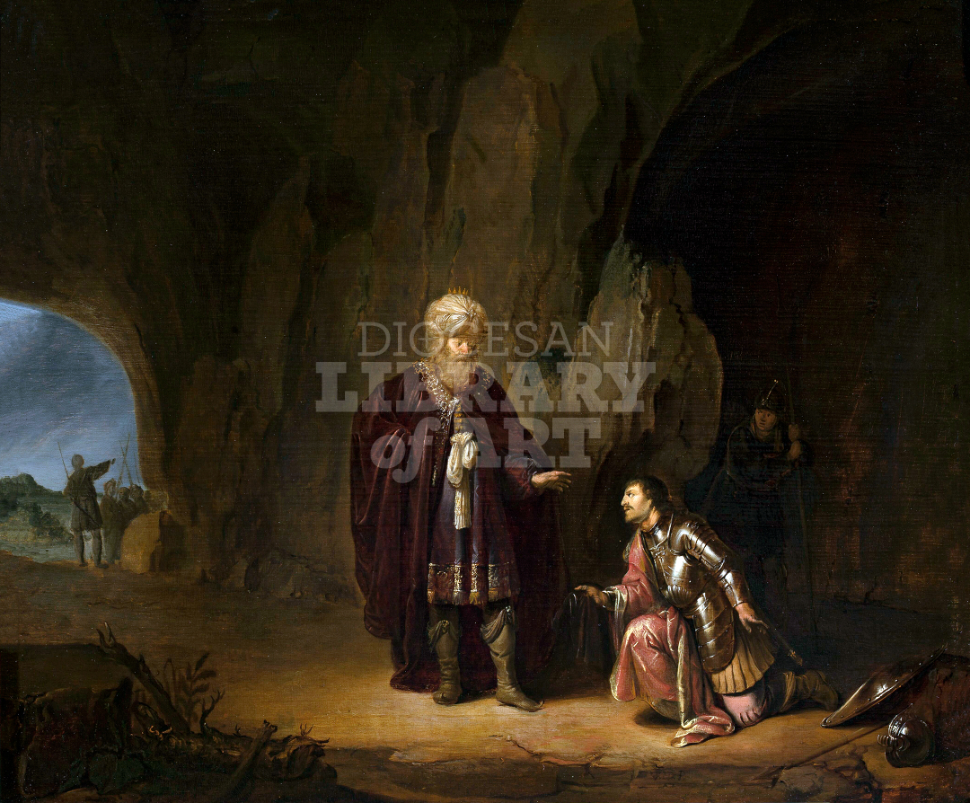 Saul and David in the Cave of En-Gedi