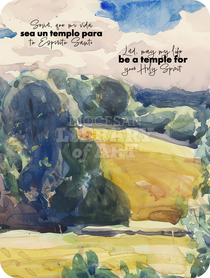 Temple For Your Holy Spirit. Bilingual, Contemporary : Full Page