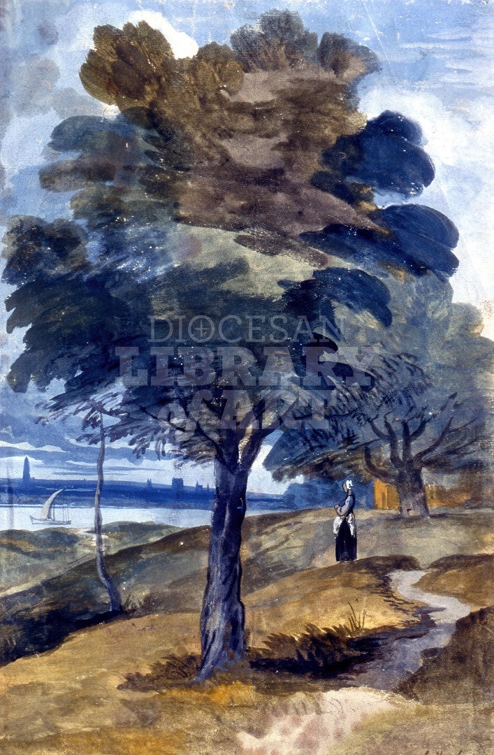 View on the Bank of a River