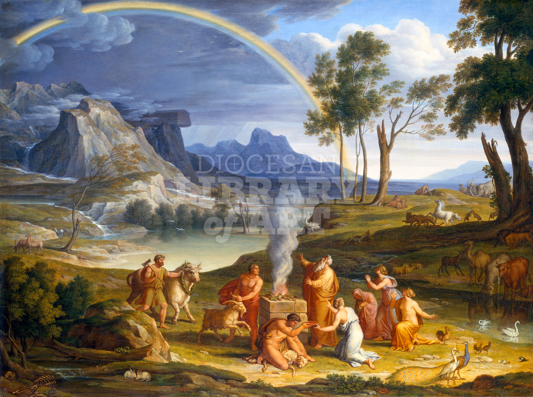 Landscape with Noah Offering a Sacrifice of Gratitude