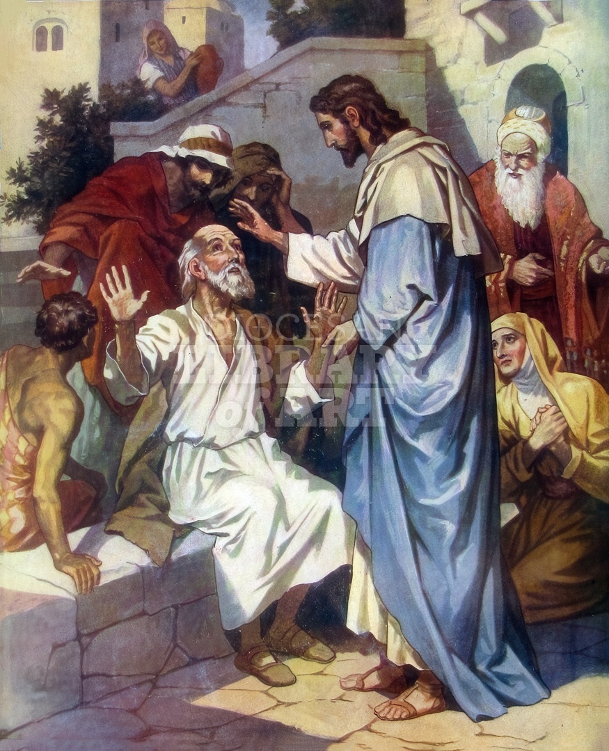 Jesus Restores Sight to a Blind Man Because His Faith is Strong