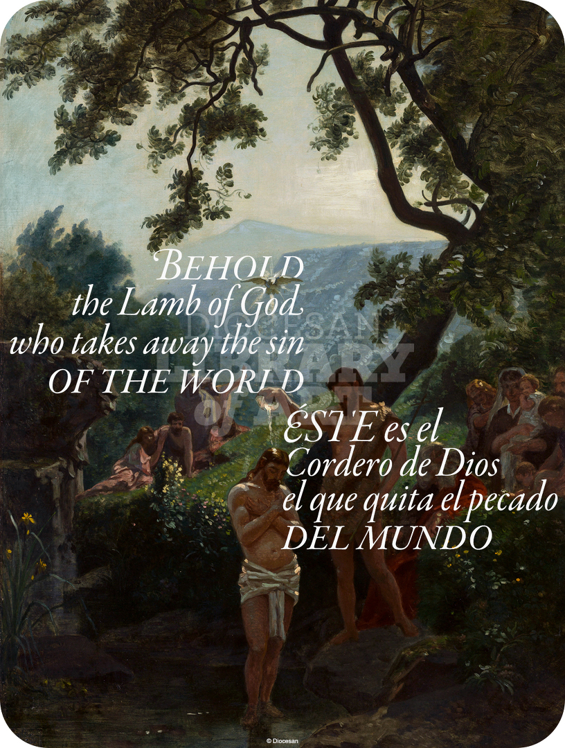 Behold the Lamb of God Bilingual : Full Page