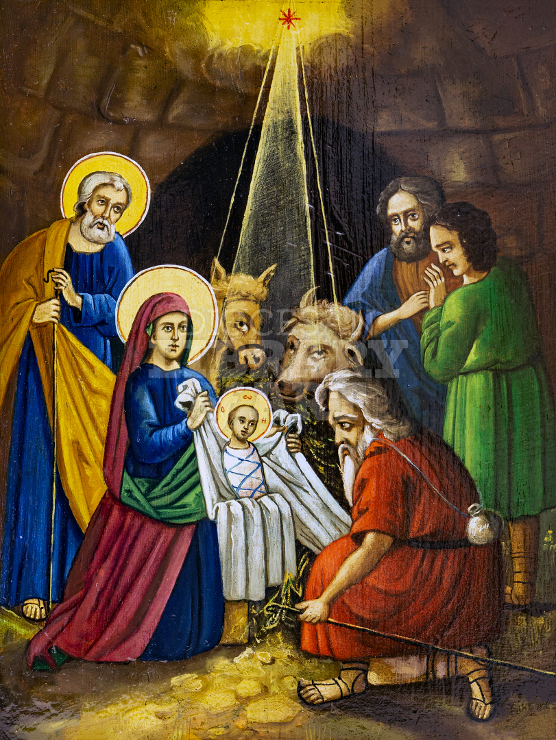 Virgin Mary with Child, Joseph, and Shepherds
