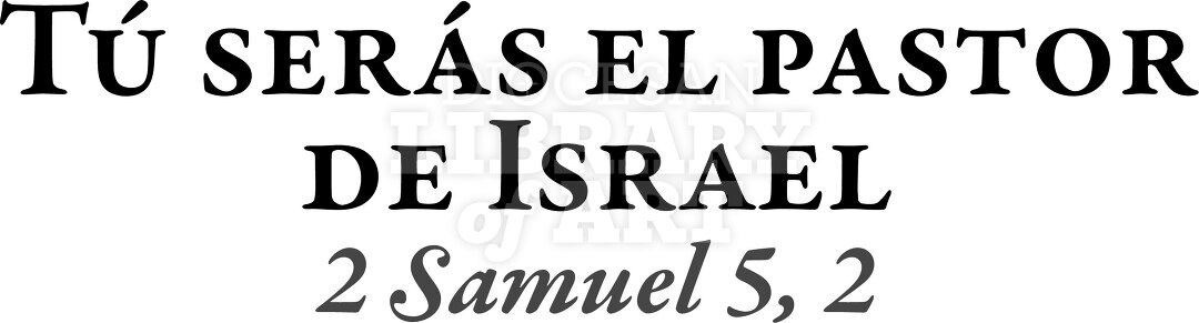 Tú serás el pastor de Israel