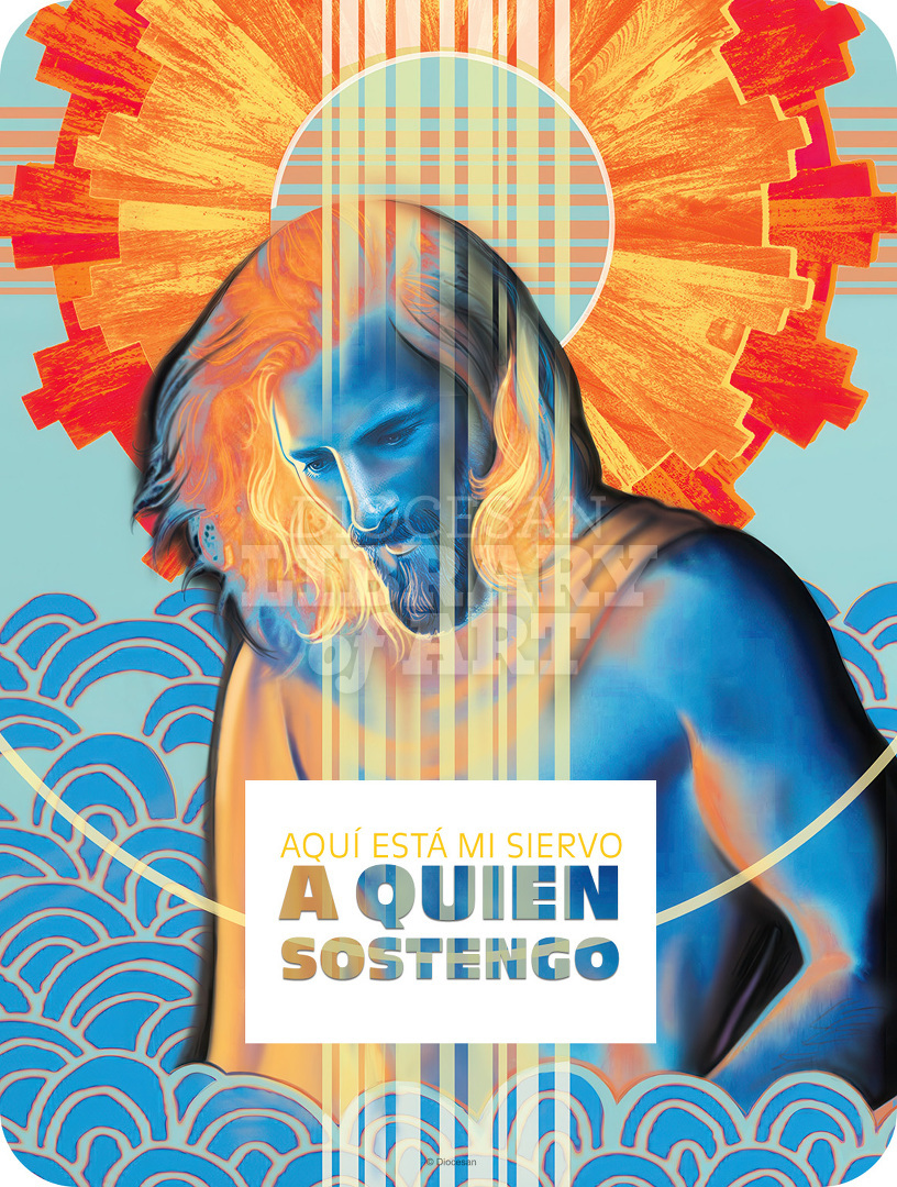 Here is My Servant, Whom I Uphold. Spanish, Vibrant : Full Page