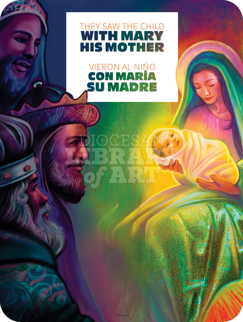 They Saw The Child. Bilingual, Vibrant : Full Page