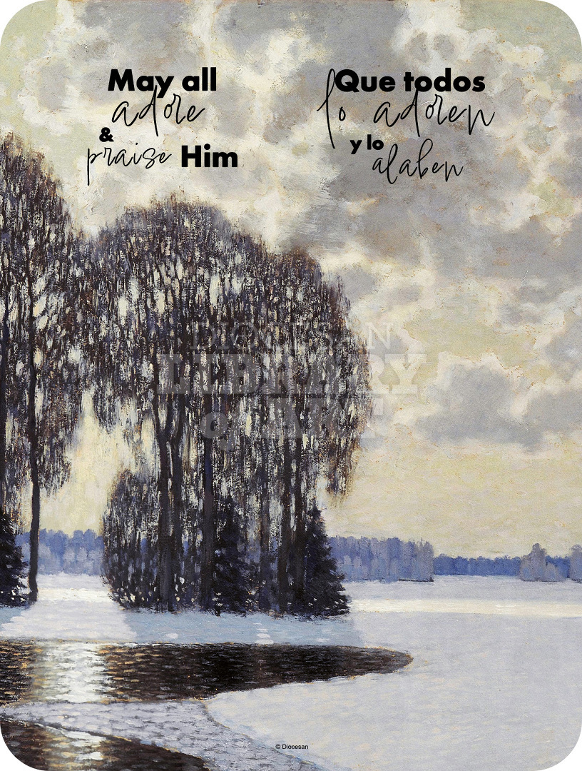 May All Adore Him. Bilingual, Contemporary : Full Page