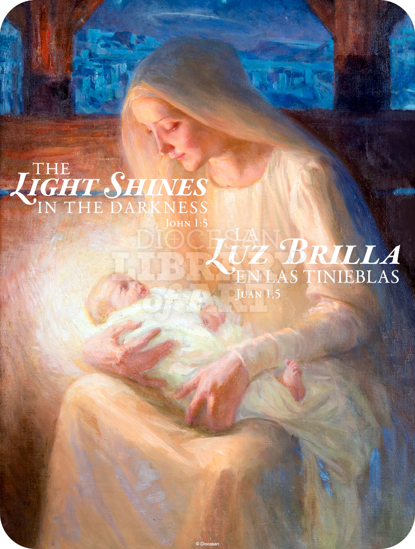 The Light Shines in the Darkness Bilingual : Full Page