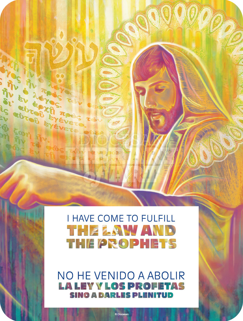 I Have Come To Fulfill The law. Bilingual, Vibrant : Full Page