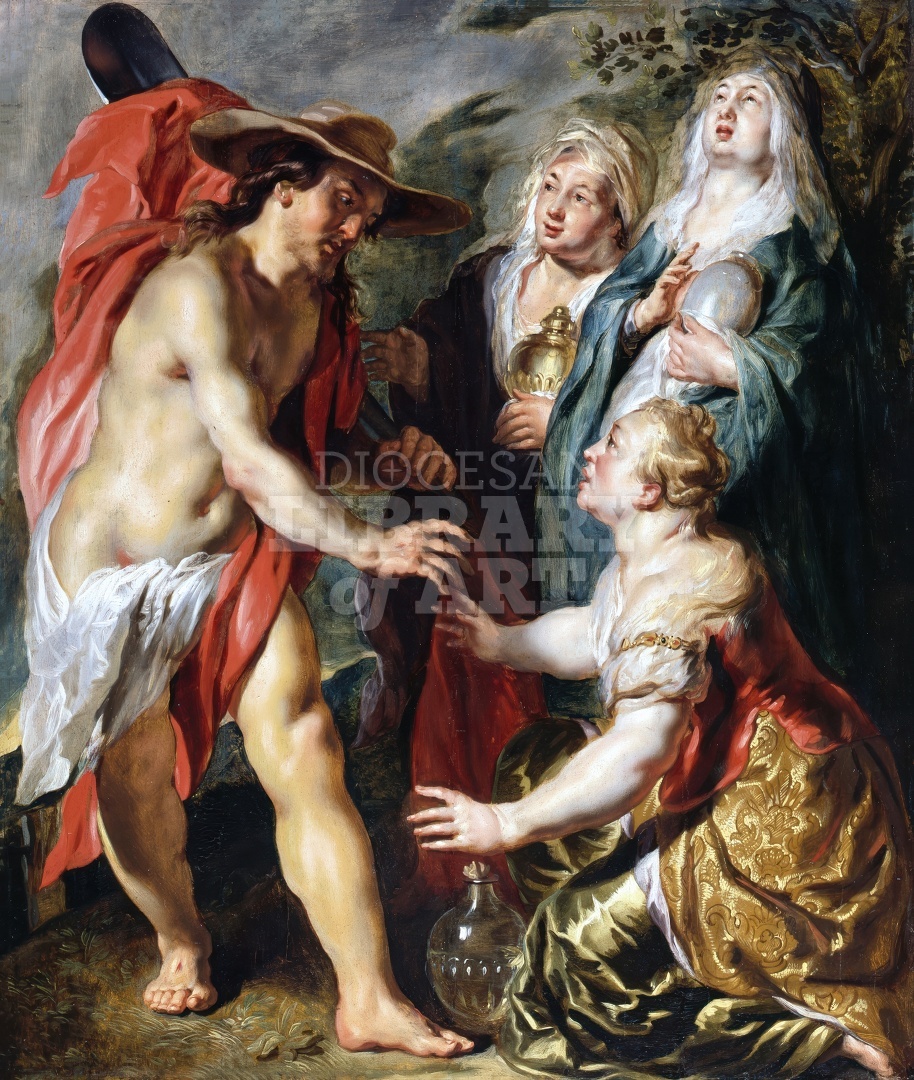 Christ As A Gardener Appears to the Three Marys