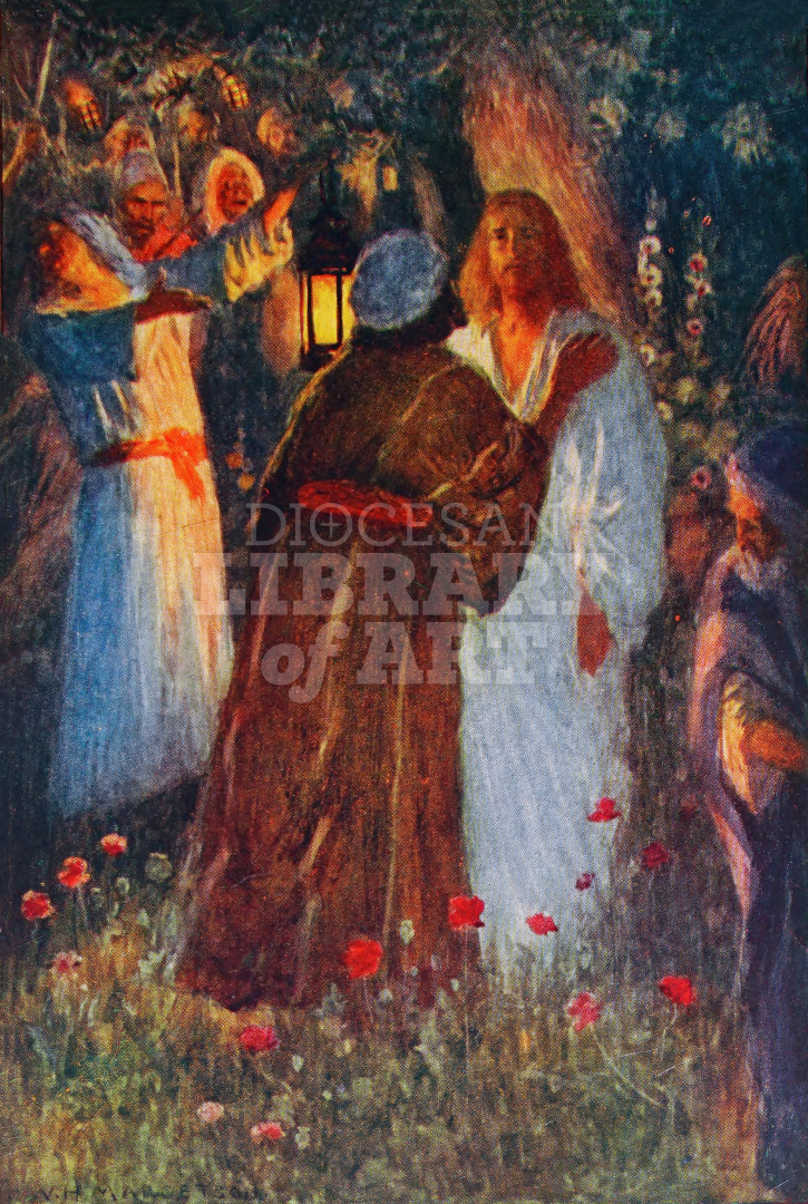 Judas Kisses Jesus in the Garden
