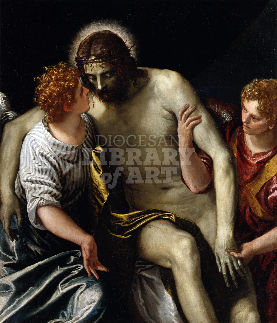 The Dead Christ, Supported by Two Mourning Angels