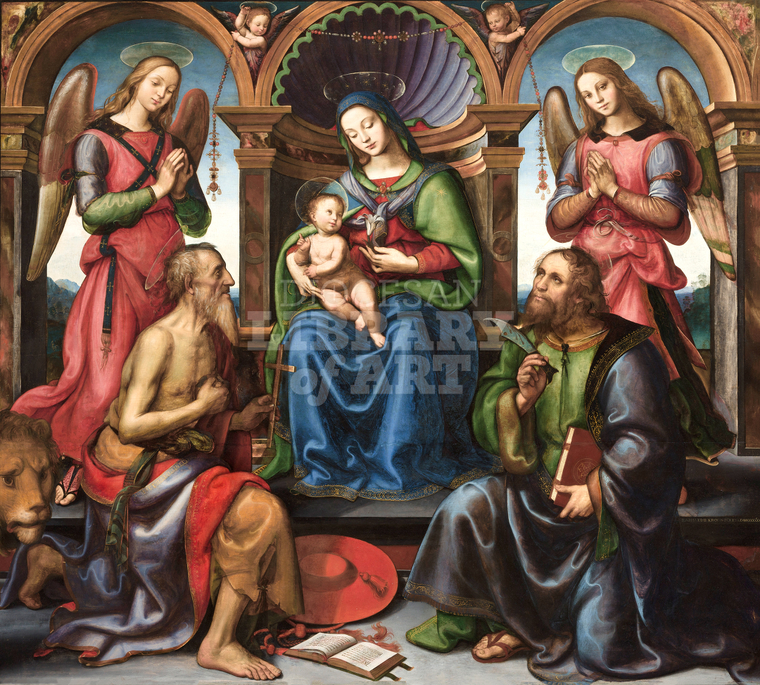Madonna Enthroned with Saints and Angels