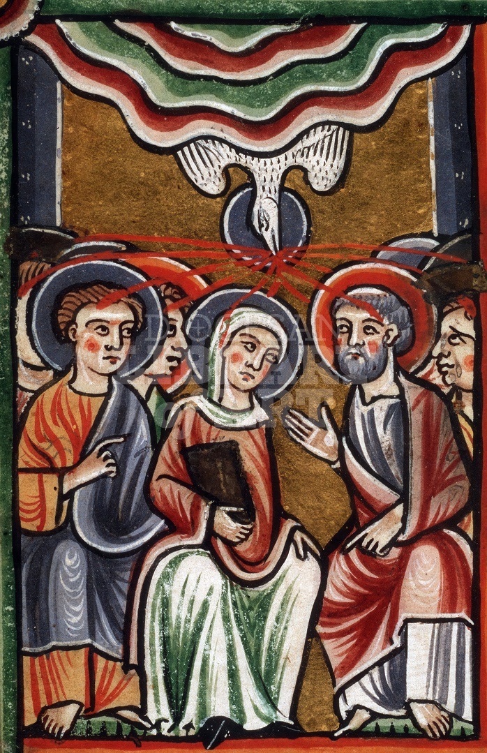 The Holy Spirit Descending on Mary and the Apostles