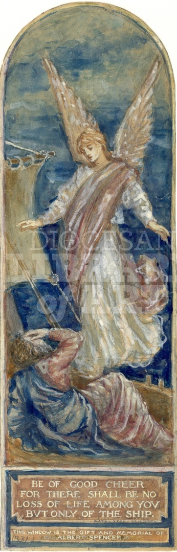 Saint Paul and Angel on a Deck of a Ship