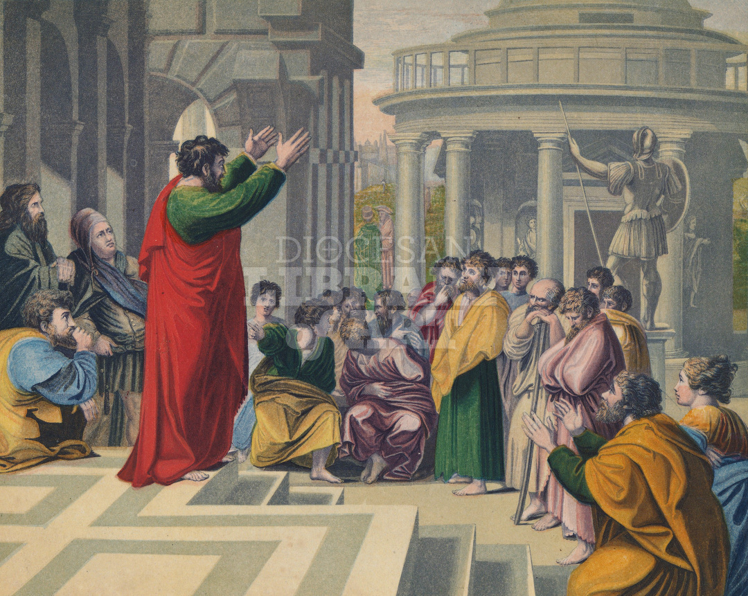 St Paul Preaching in Athens