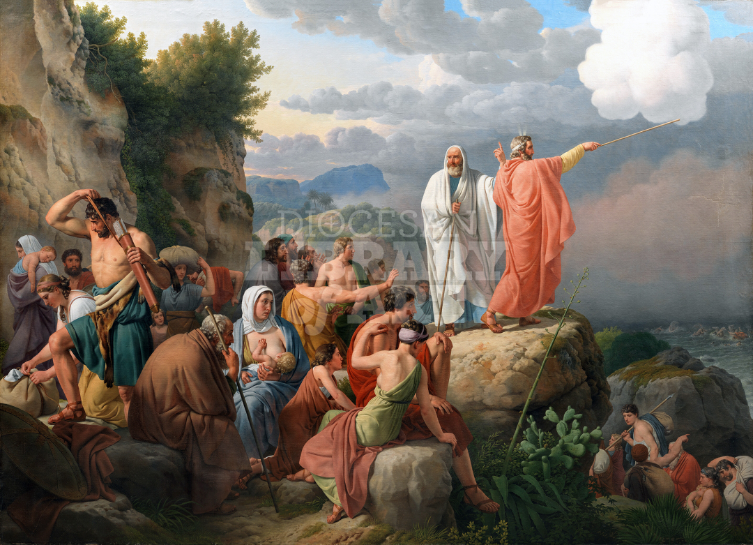 Moses Opens the Red Sea and Pharaoh’s Army is Flooded