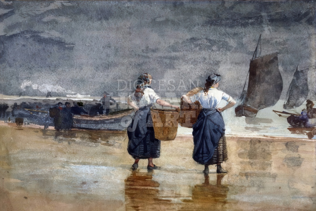 Fisher Girls on the Beach