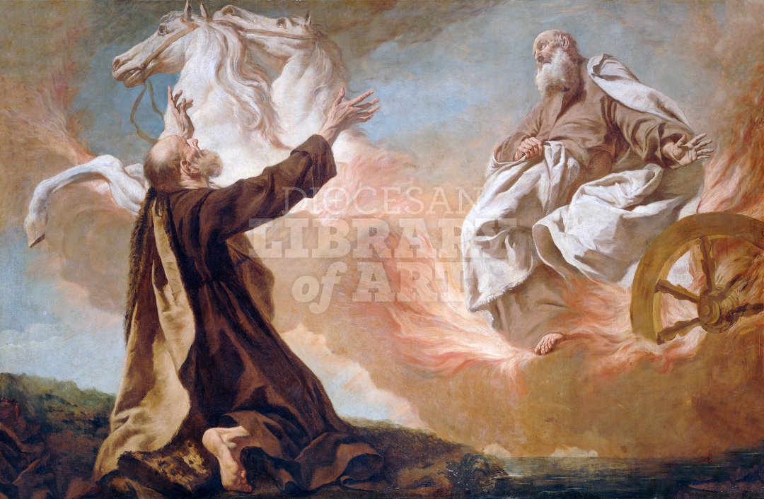 Elijah Taken Up in a Chariot of Fire