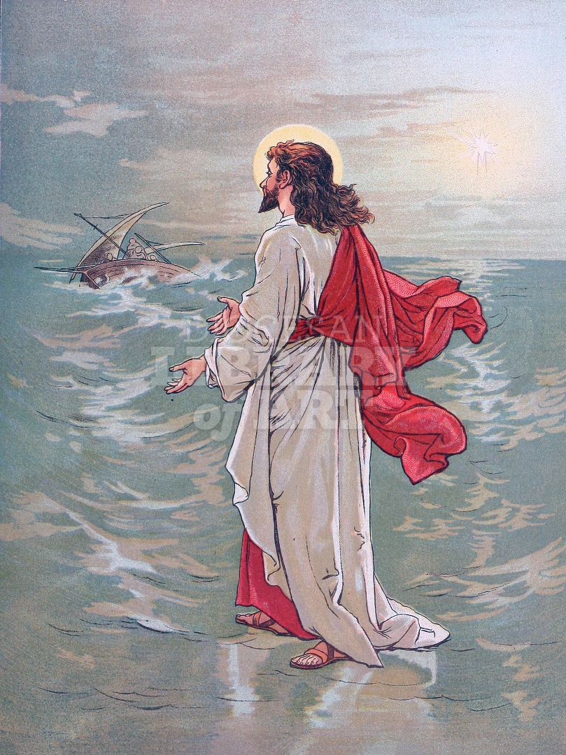 Jesus Walking on Waves