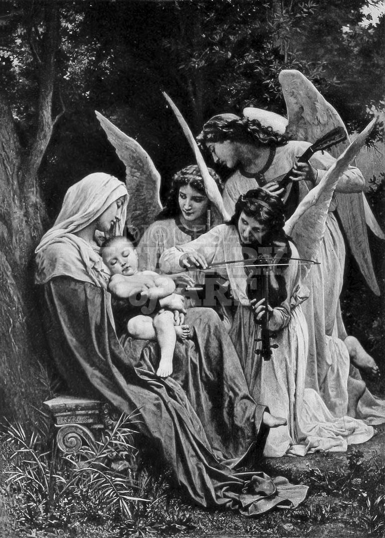 The Virgin with Angels Reproduction