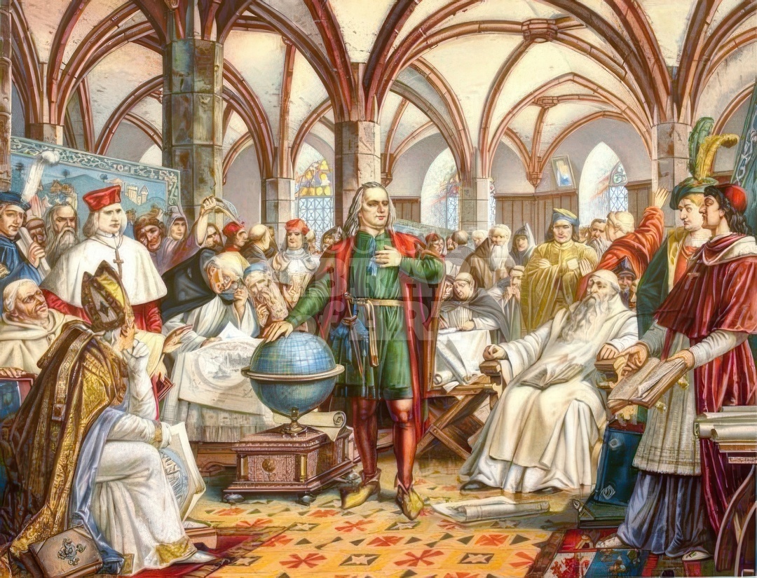 Christopher Columbus before the Council of Salamanca 1486
