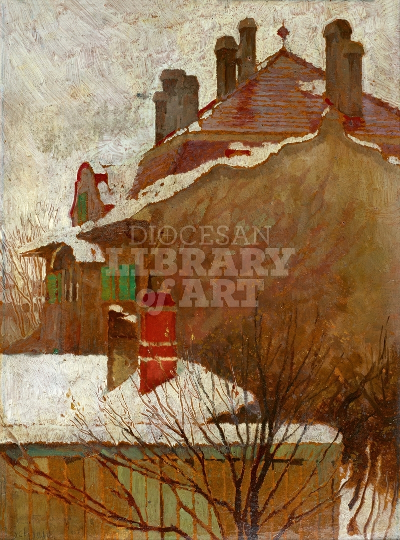 Houses in Winter, View From the Studio