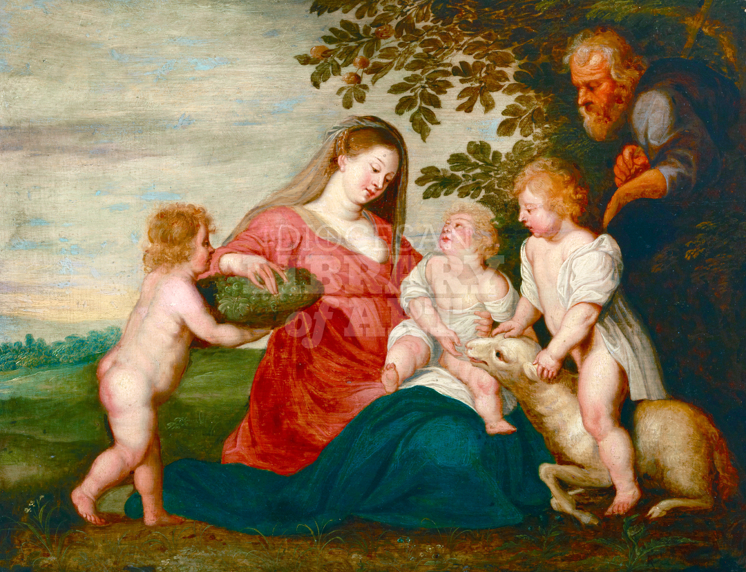 Holy Family with the Infant Saint John the Baptist and an Angel