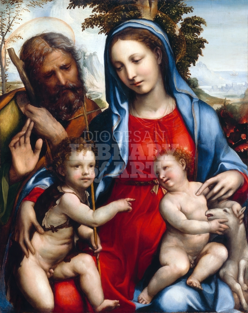 The Holy Family and St. John
